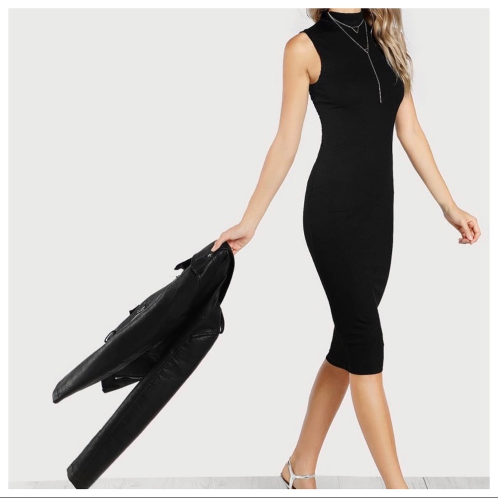 ✨LAST ONE✨High Neck Midi Bodycom Dress - Picture 3 of 5